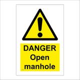 WT274 Danger Openn Manhole