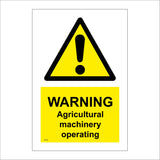 WT290 Warning Agricultural Machinery Operating