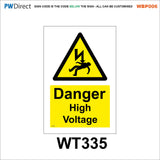 AWBP006 Custom Sign Made To Order High Voltage E-Bike Electric Vehicle