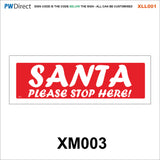 XLL001 Christmas Xmas Santa Jesus Decoration Custom Humour Street Signs