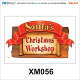XBL001 Christmas Xmas Santa Workshop Jesus Event Advertise Custom Signs