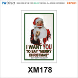 XBP001 Christmas Festive Custom Santa Snowflakes Star Bespoke