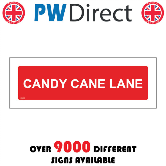 XM206 Candy Cane Lane Sign