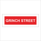 XM214 Grinch Street Sign
