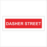 XM215 Dasher Street Sign