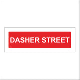 XM215 Dasher Street Sign