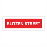 XM222 Blitzen Street Sign