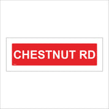 XM225 Chestnut Rd Sign