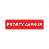 XM231 Frosty Avenue Sign