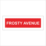 XM231 Frosty Avenue Sign