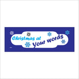 XM248 Christmas At The Jones Personalise Me Sign with Snowflakes