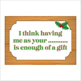 XM278 I Think Having Me As A Wife Gift Family Presents Husband Love Christmas