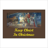 XM280 Keep Christ In Christmas Nativity Stable Holy Religious