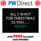 XM294 All I Want For Christmas Is Money Cash Notes Dosh Dough