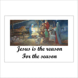 XM300 Jesus Is The Reason For The Season Nativity Stable