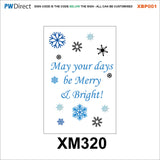 XBP001 Christmas Festive Custom Santa Snowflakes Star Bespoke