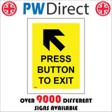 TR950 Press Button To Exit Diagonal Arrow Up Left