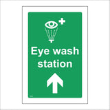 FS458 Eye Wash Station Up Ahead Arrow