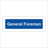 CS221 General Foreman Sign