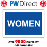 TS081 Women Toilet White On Blue