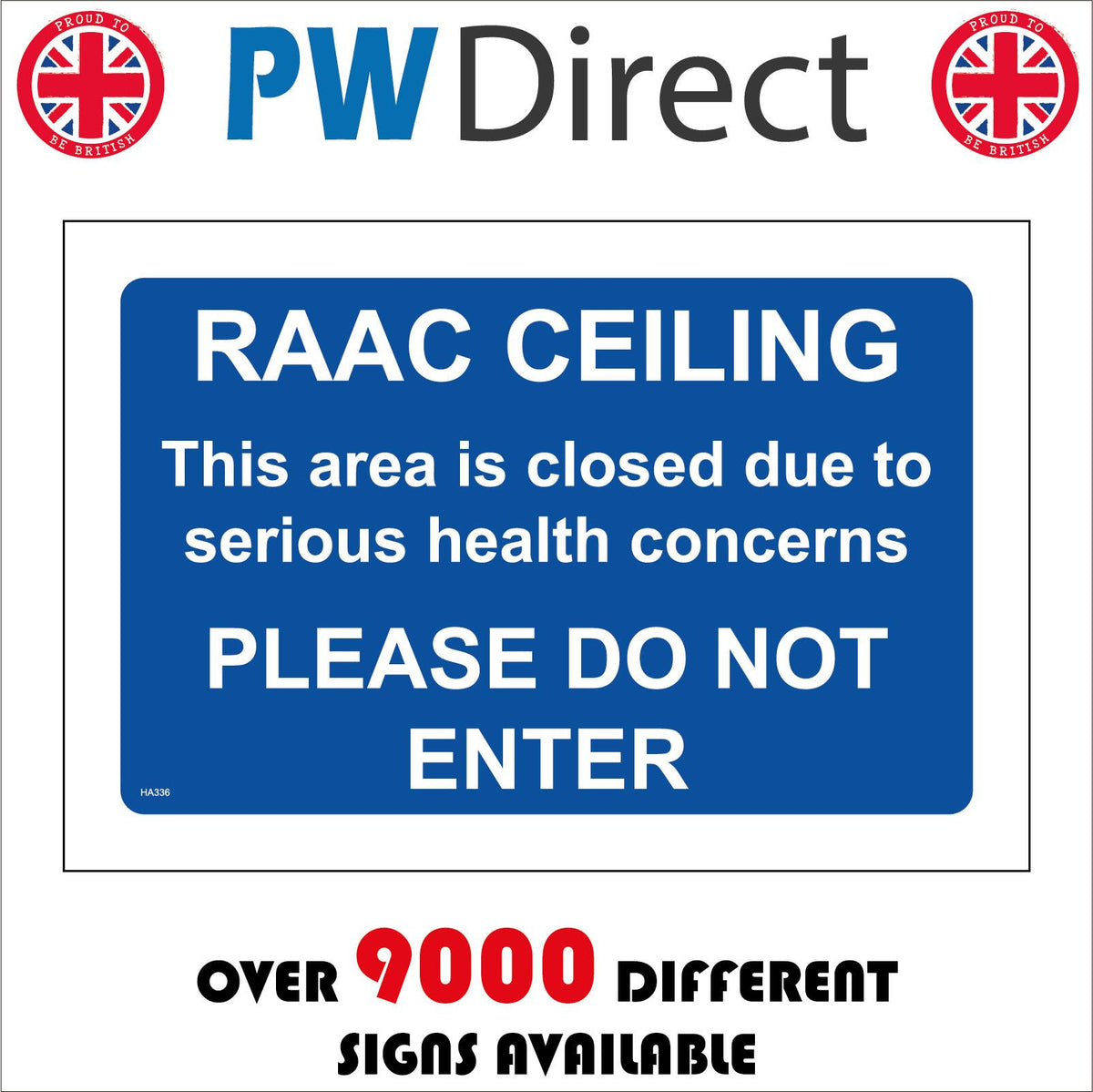 Raac Ceiling Area Closed Serious Health Concerns Keep Out – PWDirect