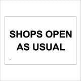 CS414 Shops Open As Usual