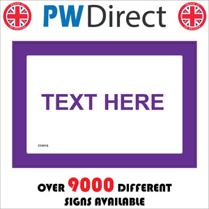 CC001G Text Here Words Choice Custom Purple White