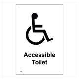 TS046 Accessible Toilet Black On White