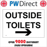 GG418 Outside Toiet Right Arrow