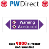 HA342 Warning Acetic Acid
