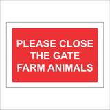 TR934 Please Close The Gate Farm Animals