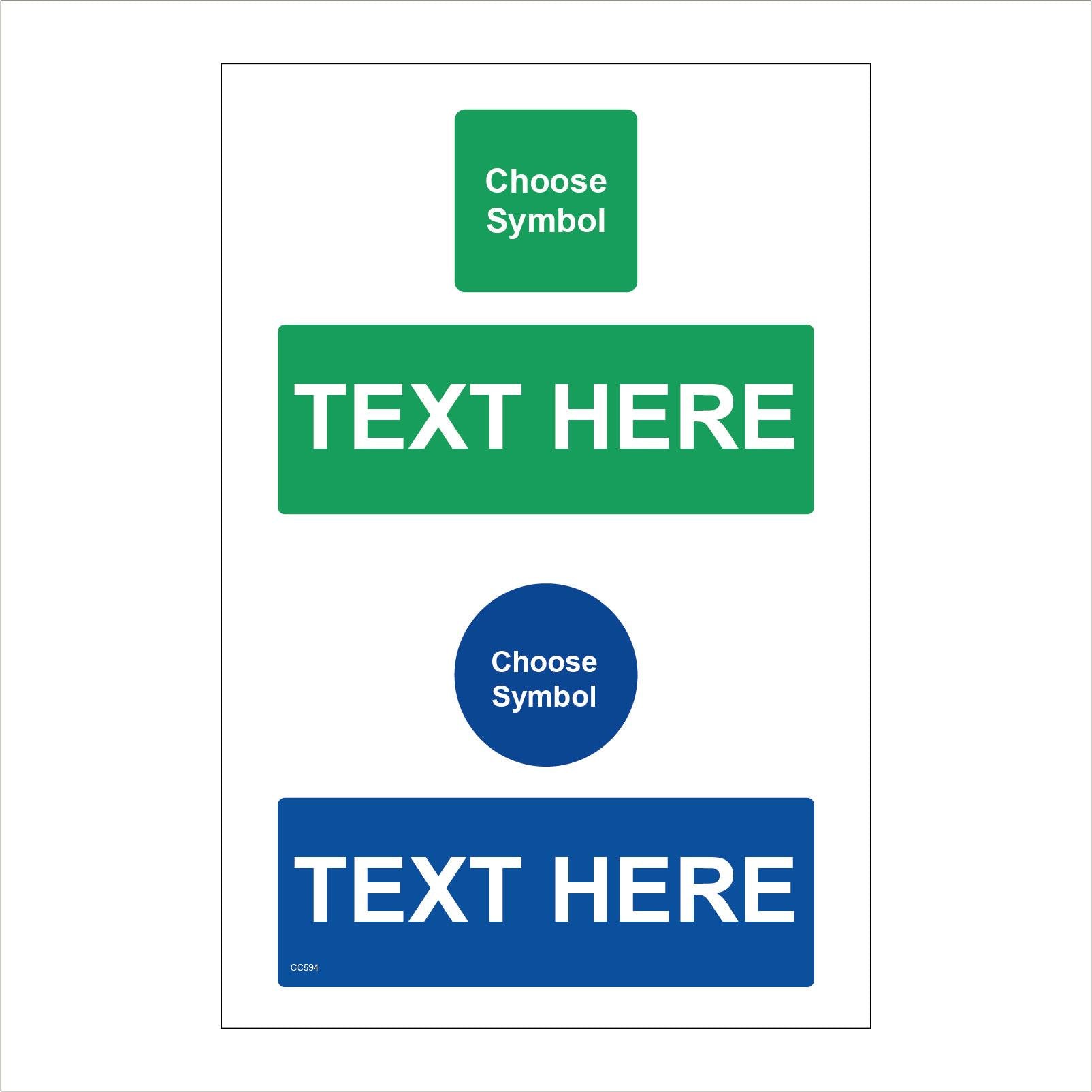 Choose Symbol Text Words Logo, CC594 – PWDirect