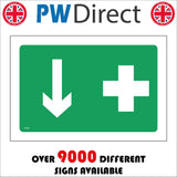 FS436 First Aid Down Arrow Location