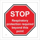 PR580 Stop Respiratory Protection Required Beyond This Point
