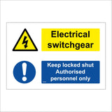 MU366 Electrical Switchgear Keep Locked Shut Personnel Only