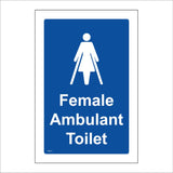TS171 Female Ambulant Toilet White On Blue