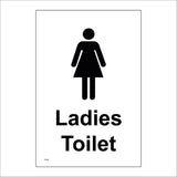 TS006 Ladies Toilet Black On White Female Girls Women