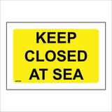 MR099 Keep Closed At Sea