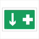 FS436 First Aid Down Arrow Location