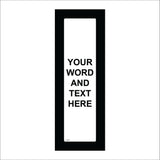 CC351A Black Frame Text Words Exclusive Design Decorate Custom