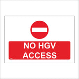 TR892 No HGV Access