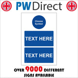 CC580 YourText Words Symbol Blue