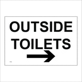 GG418 Outside Toiet Right Arrow