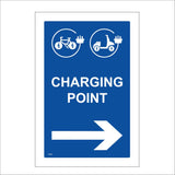 TR837 Charging Point Right Arrow Bike Moped