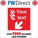 FI373 Your Text Down Diagonal Left Custom Individual Choice