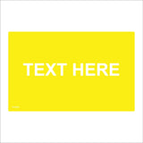 CC002J Text Here Yellow White Custom Personal Bespoke Unique