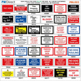 PR605 Danger Keep Out Air Source Heat Pump And Water Tank Room