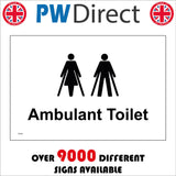 TS183 Male Female Ambulant Toilet