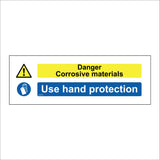 MU415 Danger Corrosive Materials Use Hand Protection