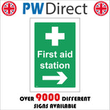 FS455 First Aid Station Right Arrow
